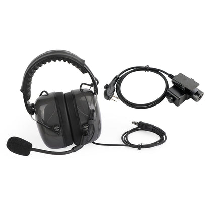 C5 Cuffia regolabile con cancellazione del rumore a 6 pin U94 PTT per HYT TD500 TD510 TD520