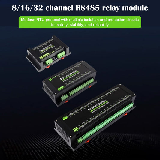 Circuiti di protezione di isolamento del modulo relè RS485 Modbus RTU a 8/16/32 canali