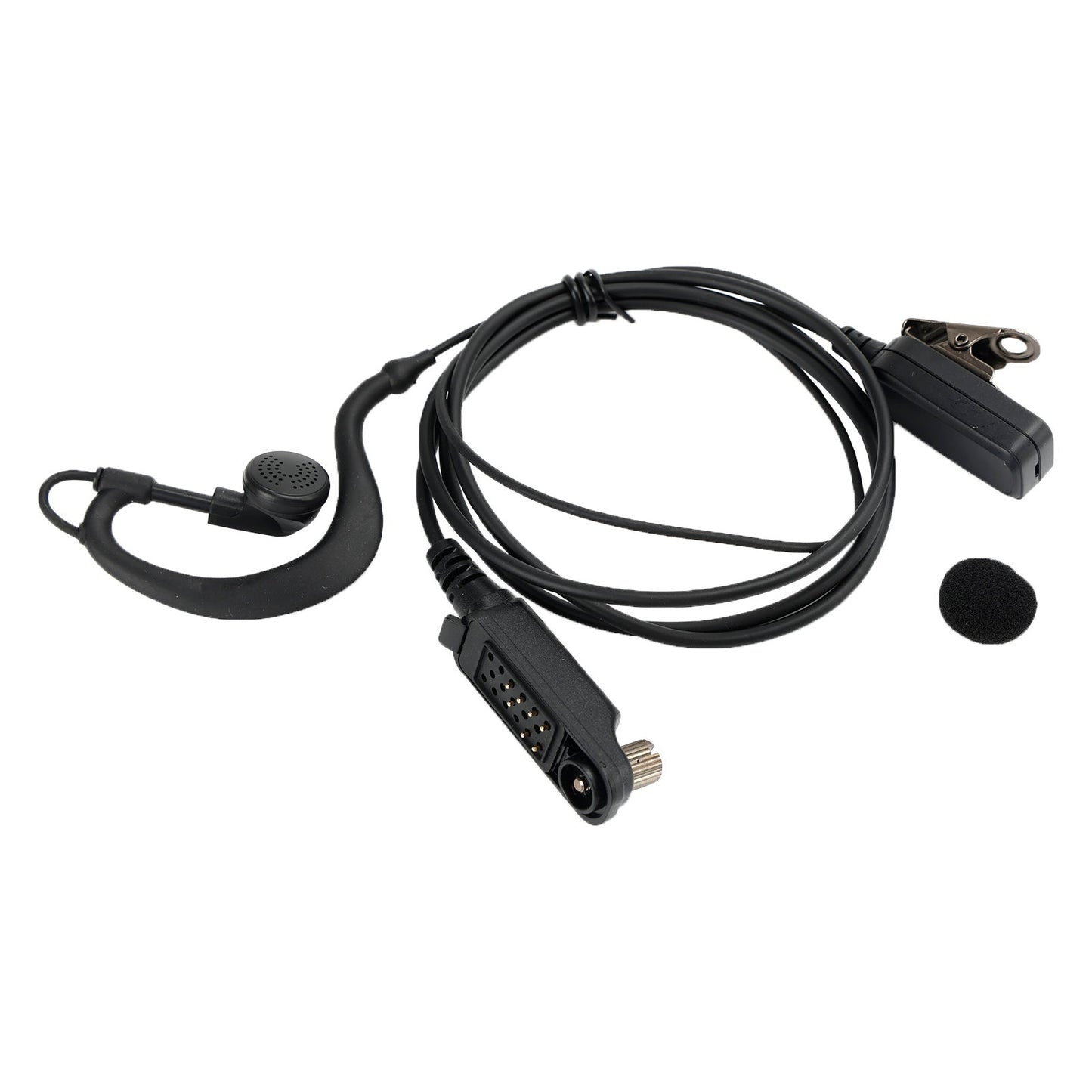Caltta PD790-025 Auricolare con gancio auricolare ovale PTT in un walkie-talkie per Caltta PD790