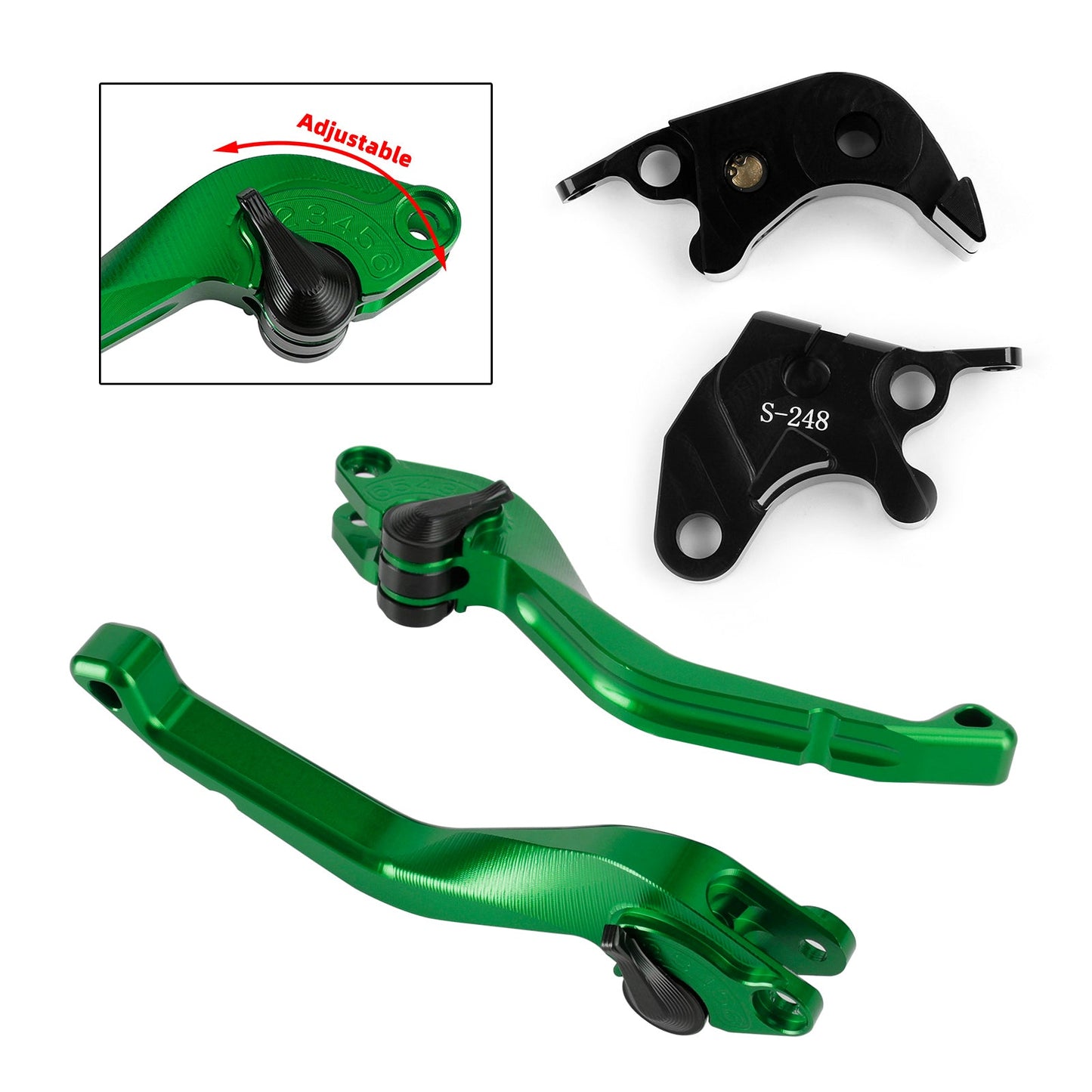 Leva freno frizione corta CNC Suzuki GSXR600 GSXR750 2004-2005