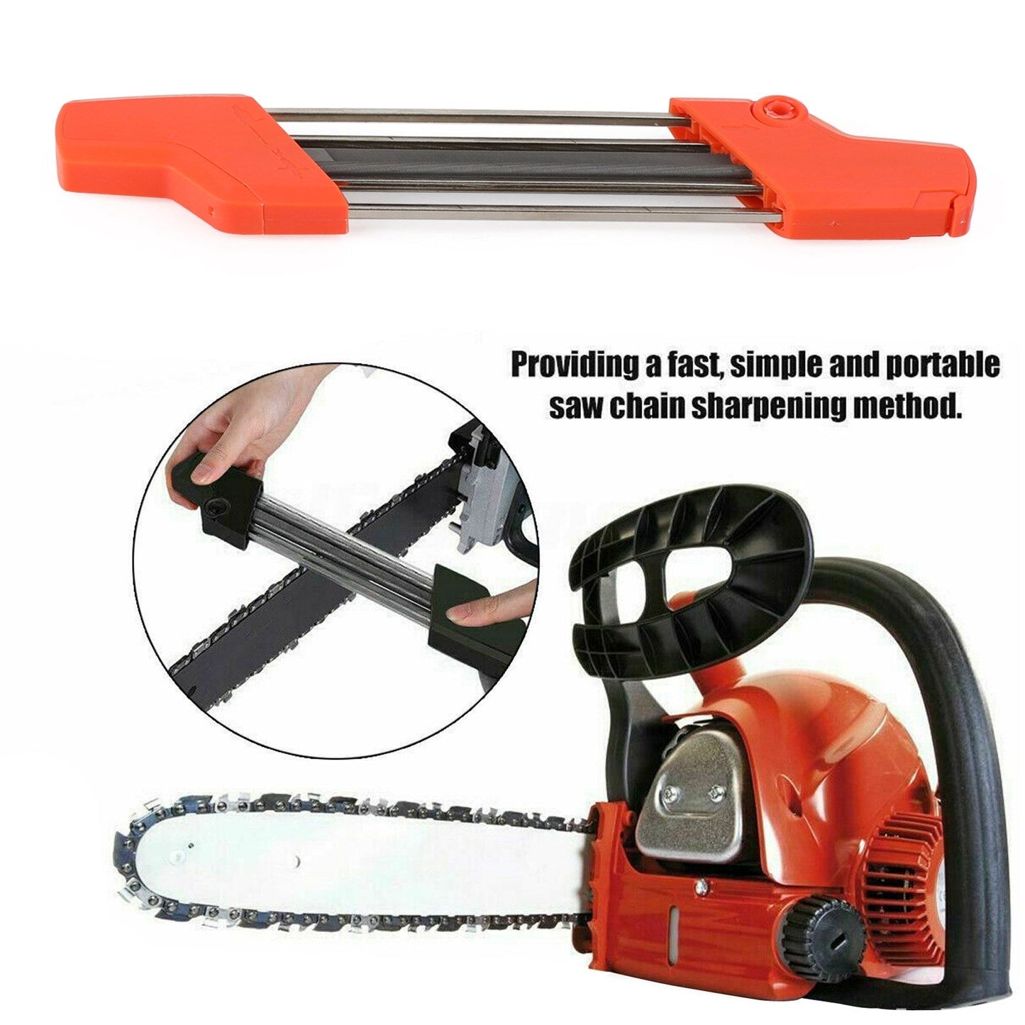 2 in 1 affilatrice rapida per denti per motosega adatta per catena STIHL .325" 4,8 mm