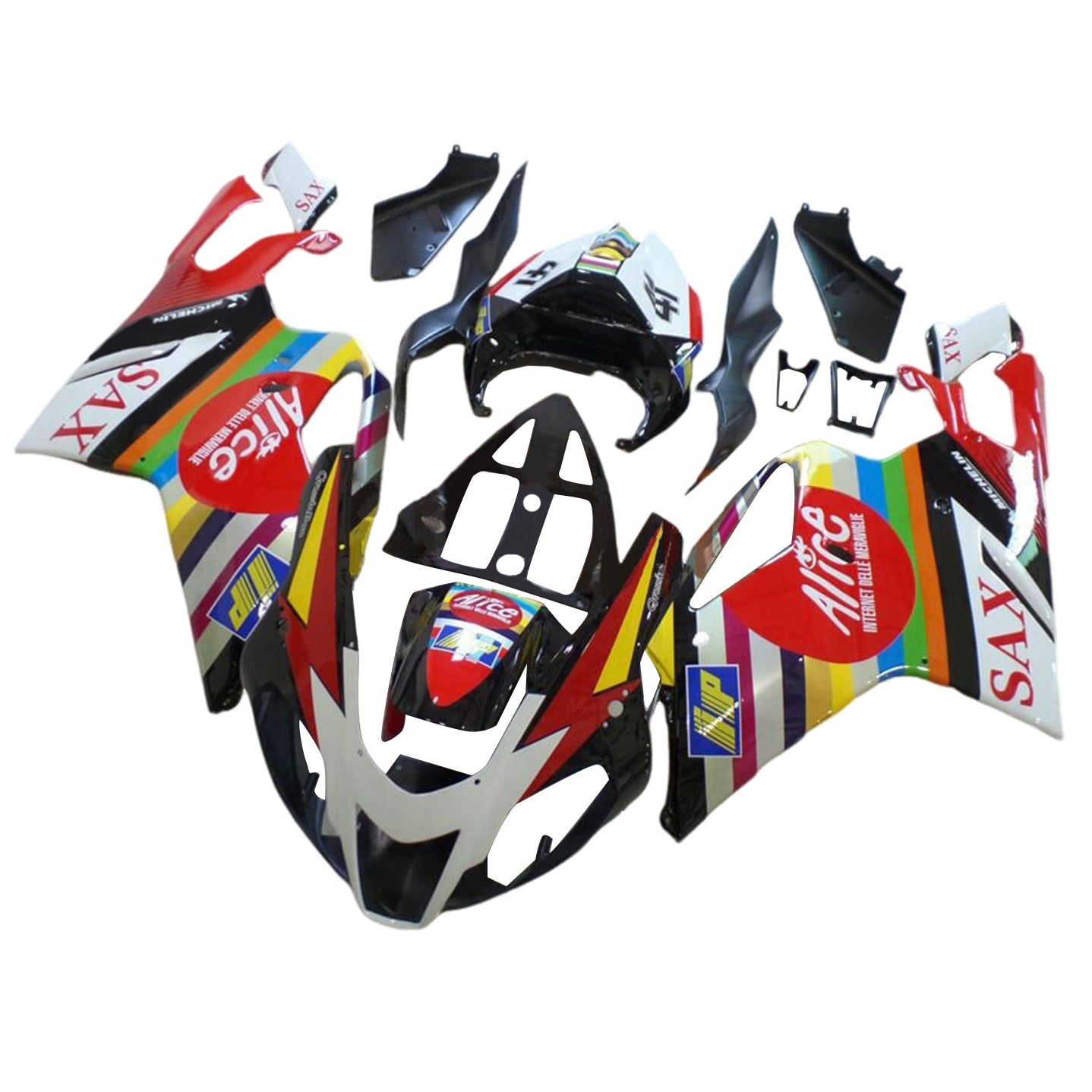 Amotopart Aprilia RSV1000 2003-2006 Kit Carena Carrozzeria Plastica