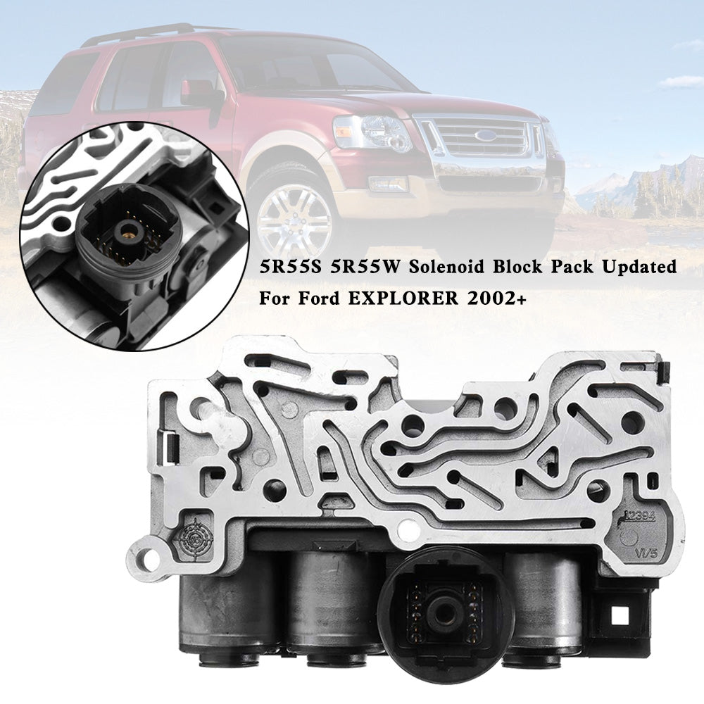 Pacchetto blocco solenoide Aviator 4.6L / Lincoln LS 3.0L / 3.9L 5R55S 5R55W 2003-2006 aggiornato