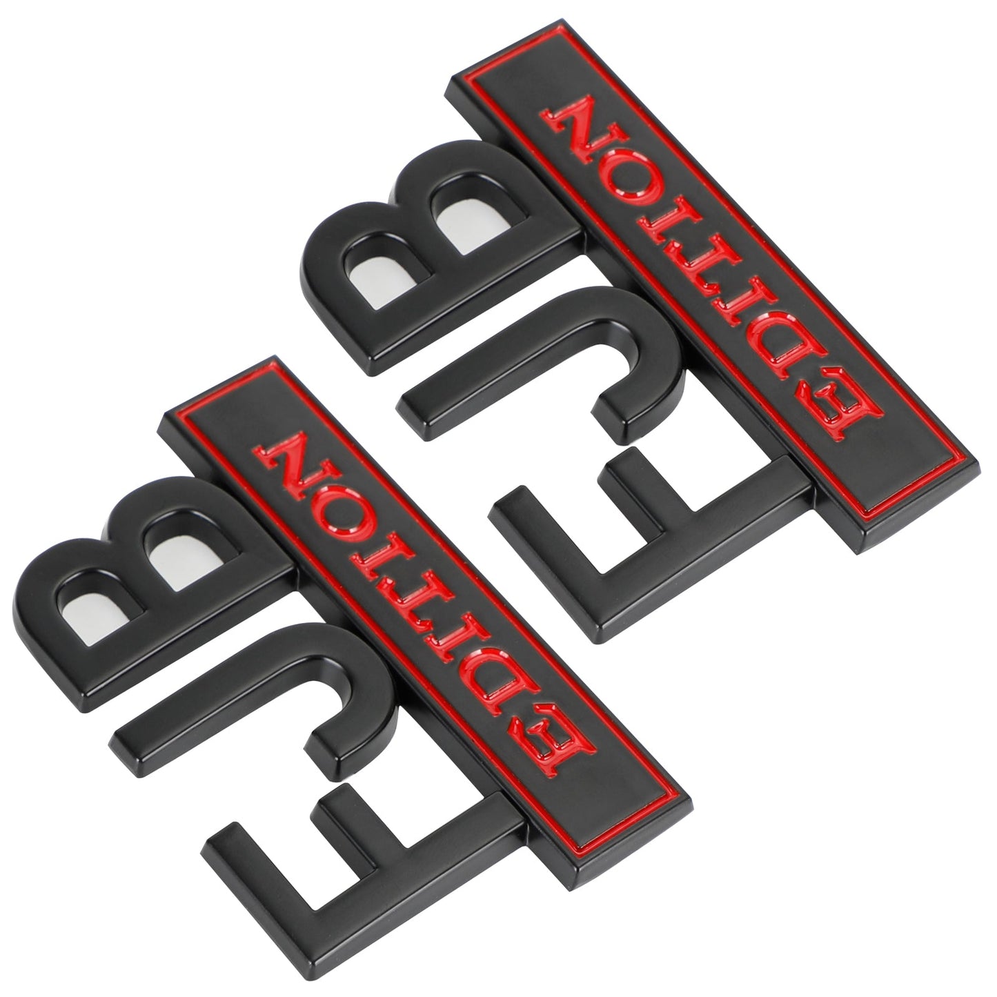 2¡Á FJB EDITION 3D Distintivo dell&#39;emblema Camion Car Decal Adesivo per paraurti Nero e rosso