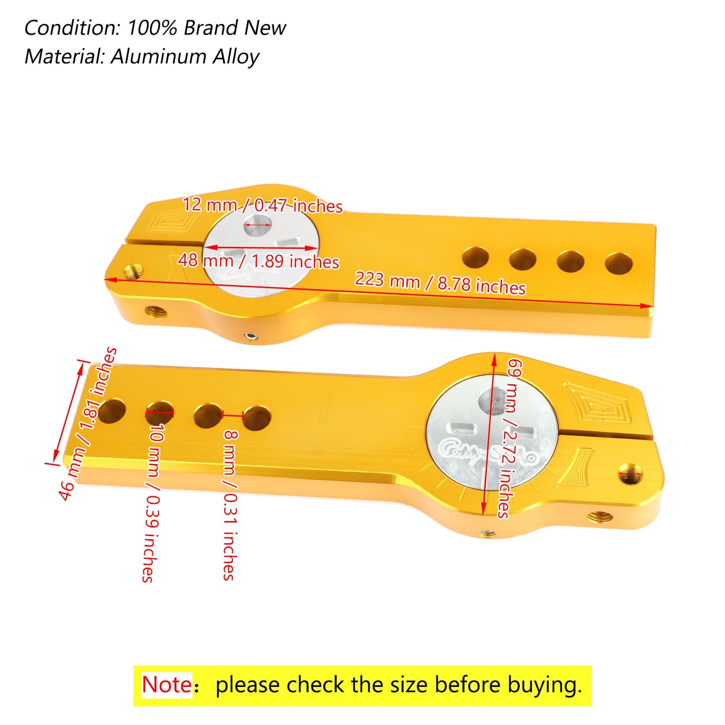 Telaio regolatore forcella posteriore espandibile per Honda MSX125 13-15 MSX125SF 16-19 Generico