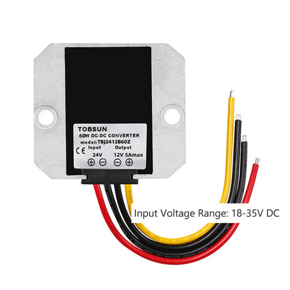 Regolatore convertitore di potenza CC/CC step down impermeabile da 24 V a 12 V 5 A 60 W
