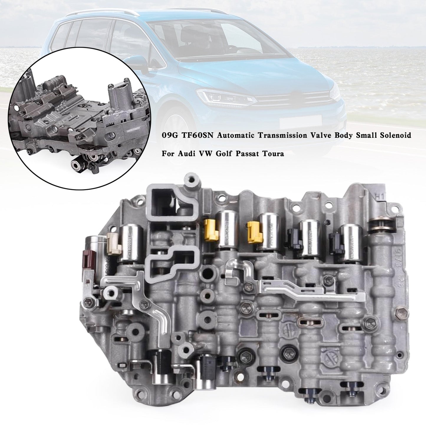 Audi TT 2003-2008 6 velocità F/AWD L4 1.8L 2.0L 3.2L 09G TF60SN Corpo valvola cambio automatico Piccolo solenoide