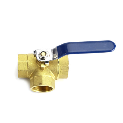1" valvola a sfera femmina porta L 600 WOG NPT valvola a sfera in ottone filettato impianto idraulico