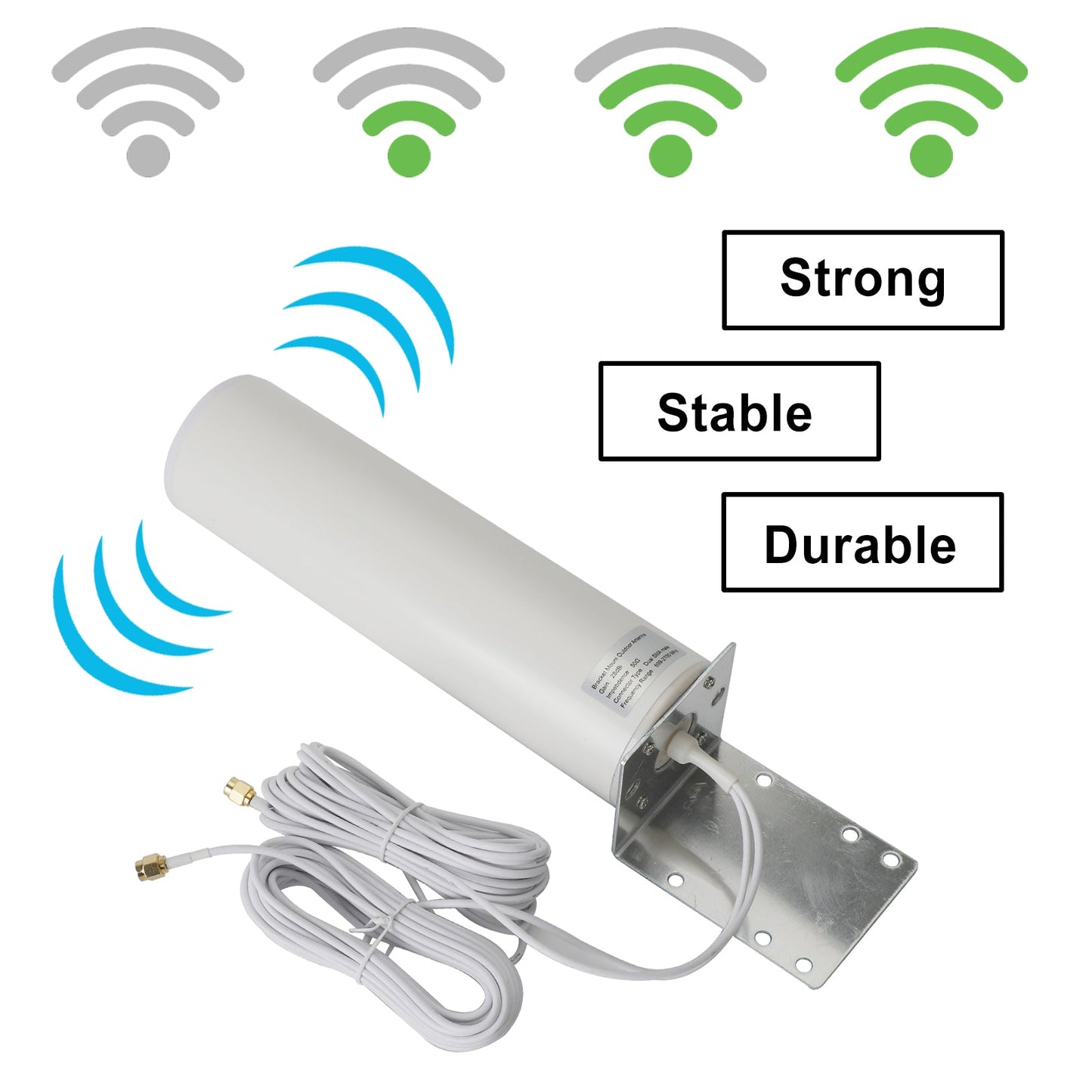 Antenna esterna 3G 4G LTE ad alto guadagno per connettore cellulare SMA/TS-9 MOFI 4500