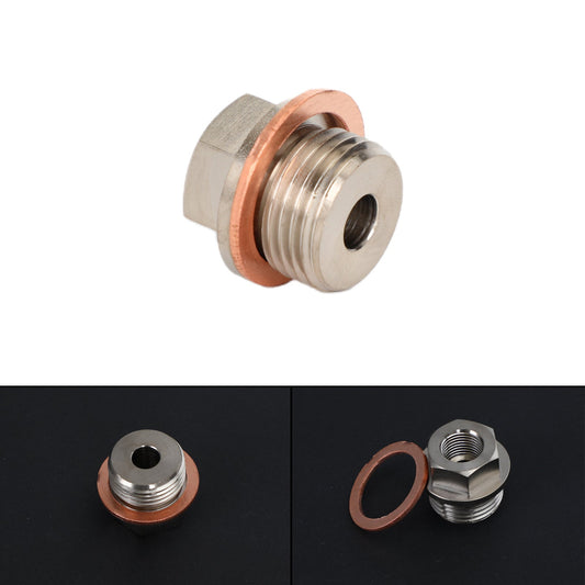 1/8" NPT a M18x1.5 Adattatore mittente per manometro temperatura pressione maschio Generico