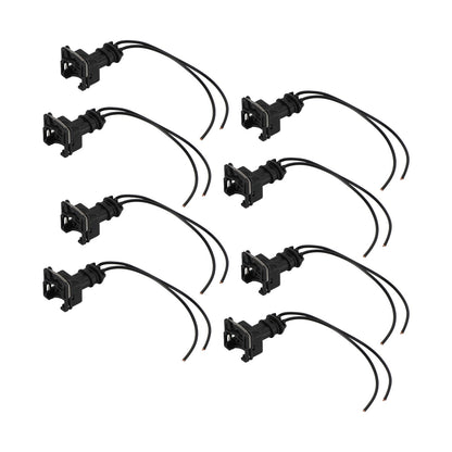 8PCS EV1 OBD1 Pigtail Cut Splice Iniettori di carburante Connettore Spine di cablaggio Clip