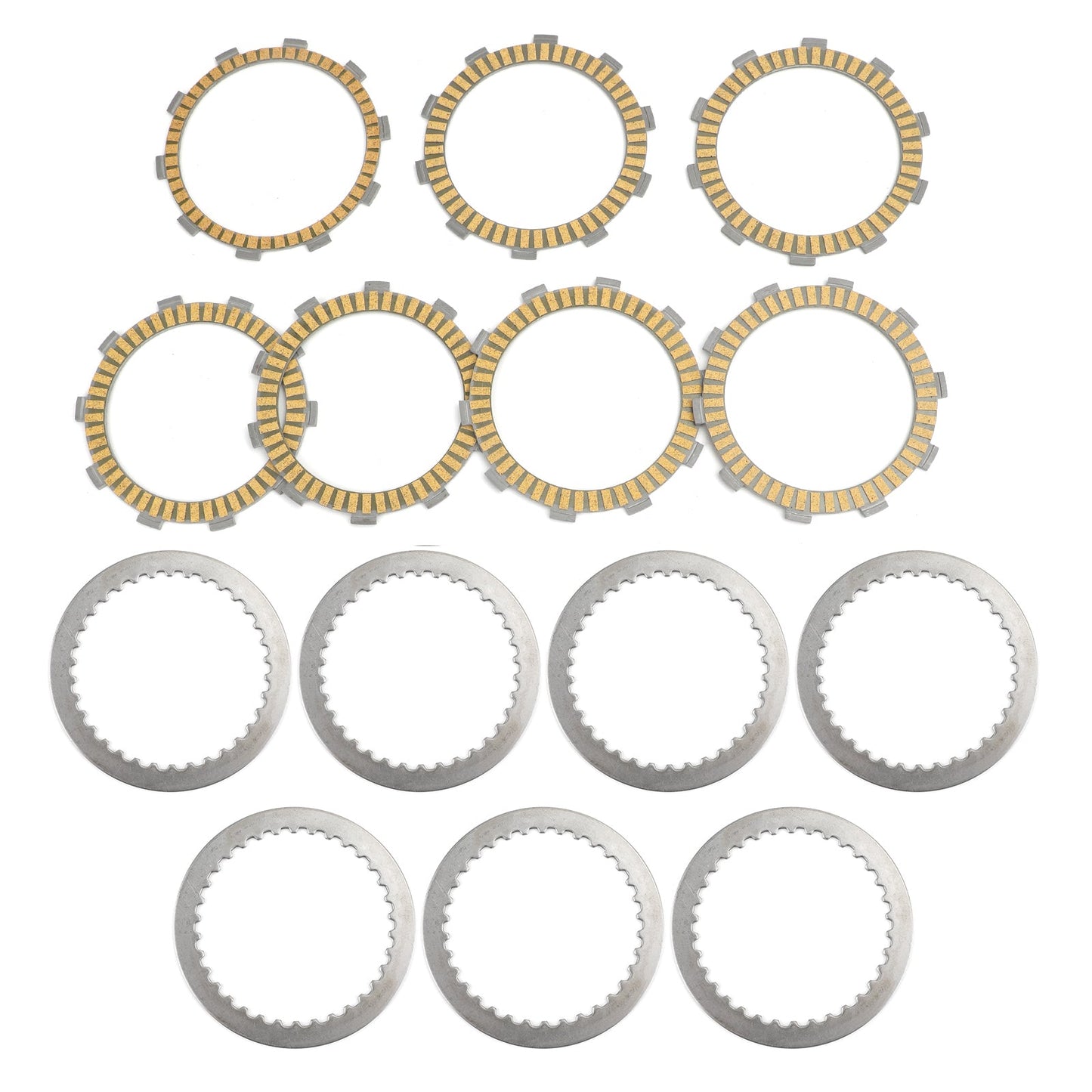 Kit frizione in ferro e dischi di attrito adatti per Honda 22201-ML4-610 FT500C 1982-1983 Generico