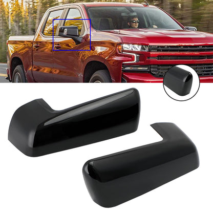 2019-2022 Chevy Chevrolet Silverado 1500 Gloss Black Mirror Cap Cover Trim Accessori