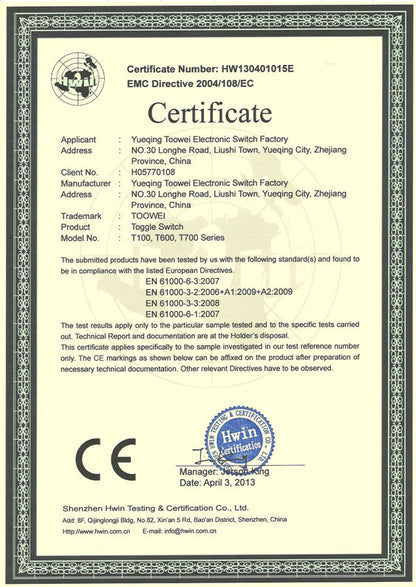 1Pcs 2 Terminale 4Pin ON-OFF 15A 250V Interruttore a levetta Avvio DPST Grado industriale