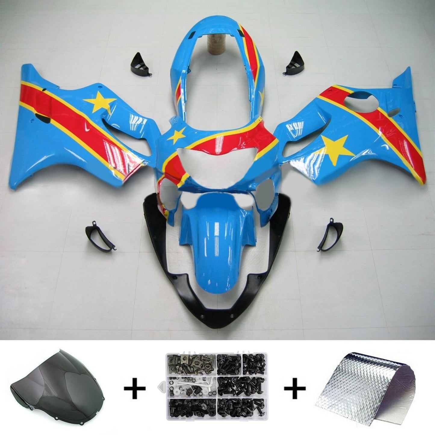 Amotopart Honda CBR600F4 1999-2000 Kit travestimento Body Plastic Abs