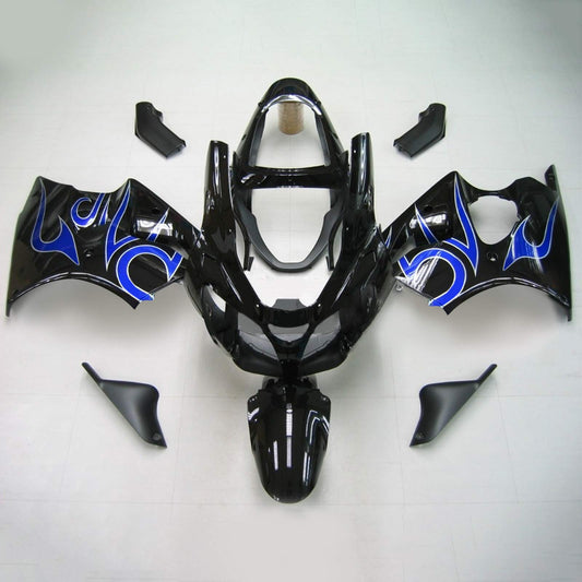 Amotopart Kawasaki 2000-2002 ZX6R 636 Black Mix Blue Tearing Kit