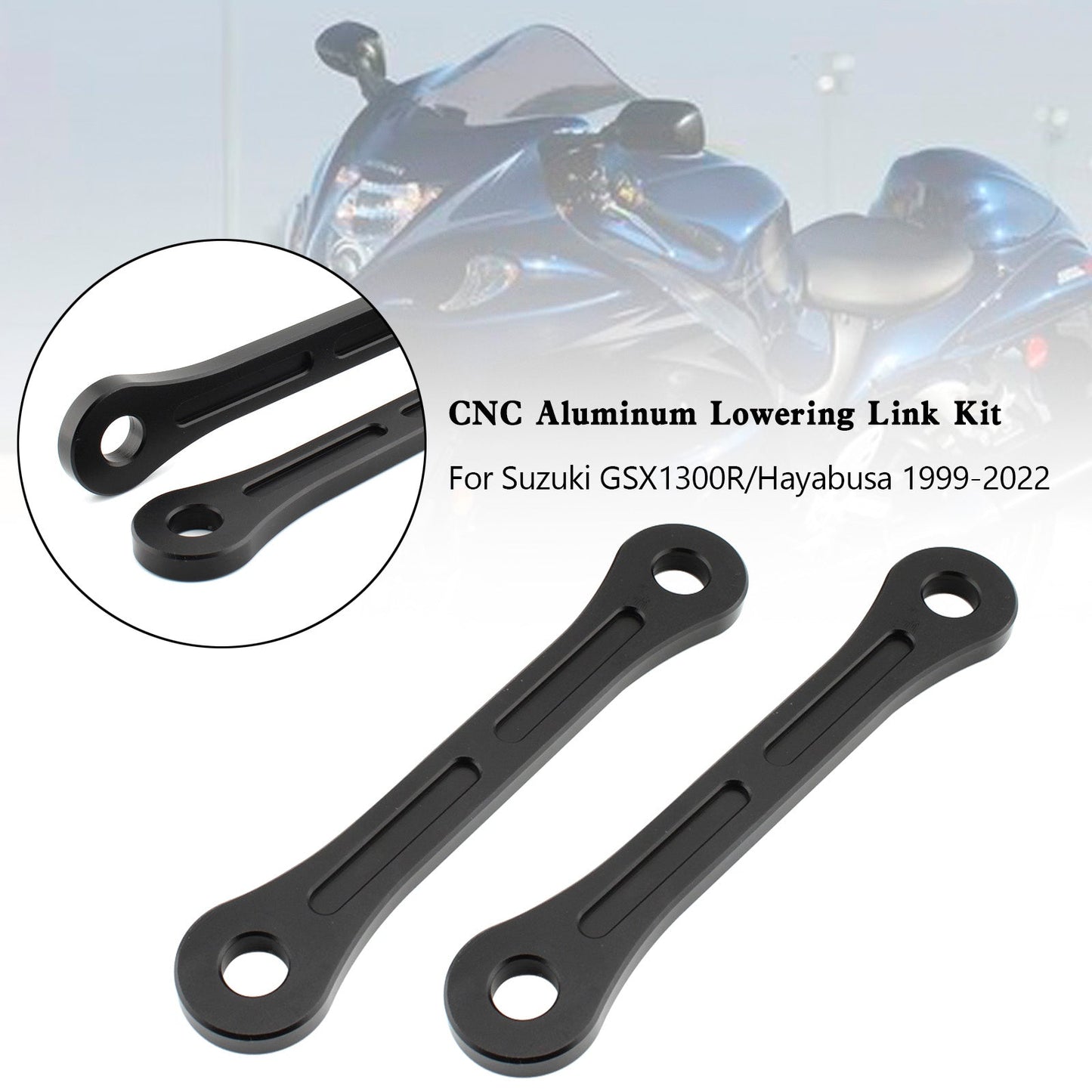 35mm 1999-2022 Suzuki GSX1300R Hayabusa GSXR 1300 Kit collegamento abbassamento CNC