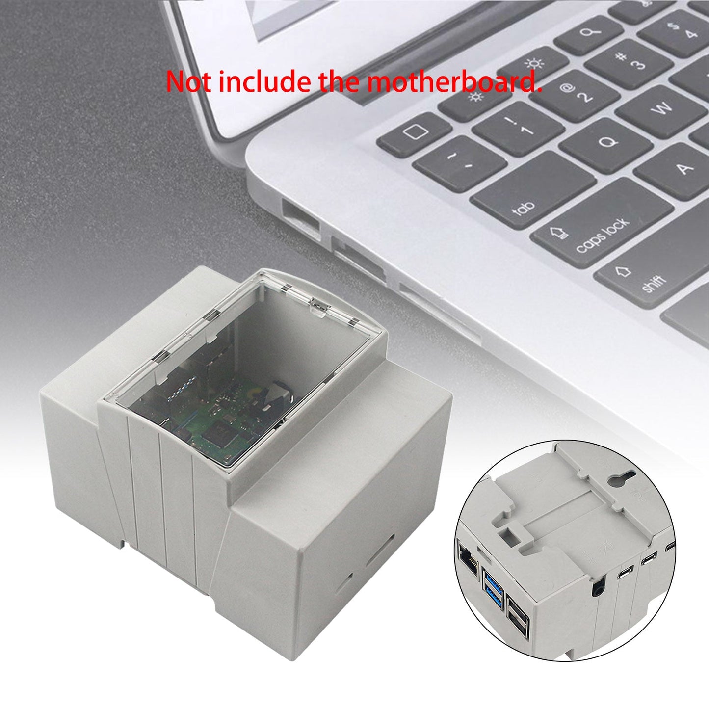 Custodia protettiva ventola bianca con porte USB C 2.0 3.0 per Raspberry Pi 4 modello B