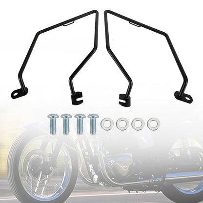KAWASAKI W650 W800 cafe street Staffa di montaggio per borsa da sella laterale nera